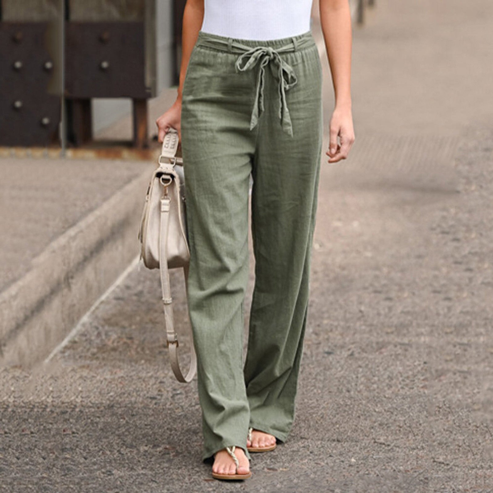 Women's Breezy Linen Trousers