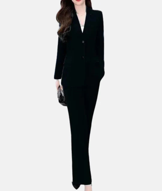 Stylish Tailored Blazer with Elegant Pantsuit Ensemble