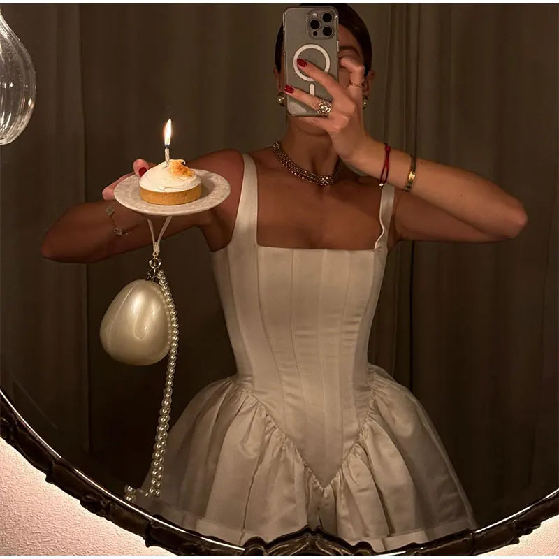 Corset-Inspired Structured Dress