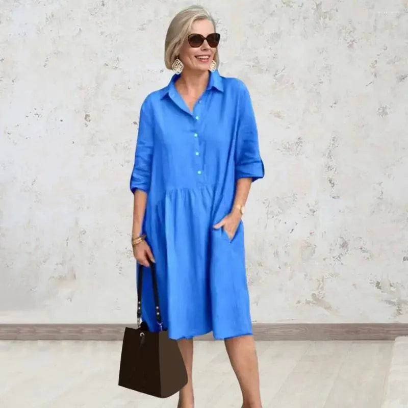 Tricia - Easygoing Cotton Midi Dress