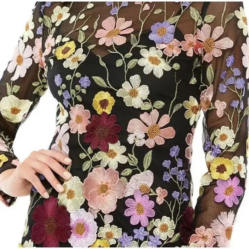 Unique Handcrafted Floral Dress